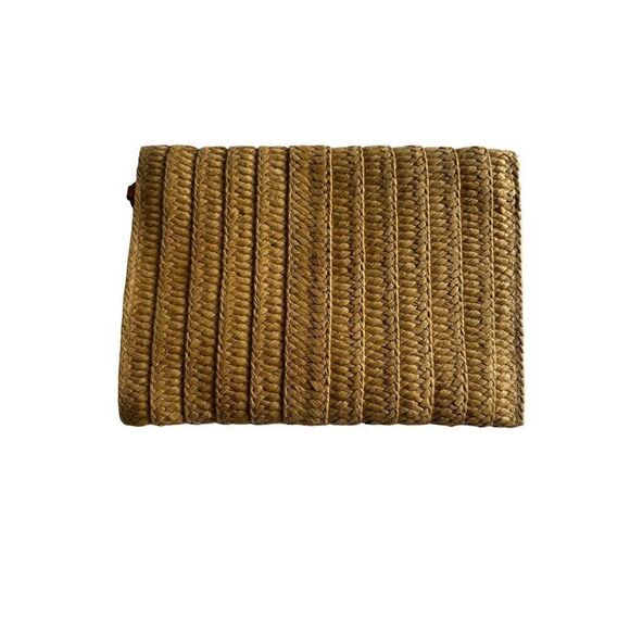 Handwoven ANA Straw Clutch By Ana Fold-Over Flap Inner Pocket Magnetic Closure 1 - Picture 3 of 7